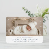 Winter Baby Aankondiging (Staand voorkant)