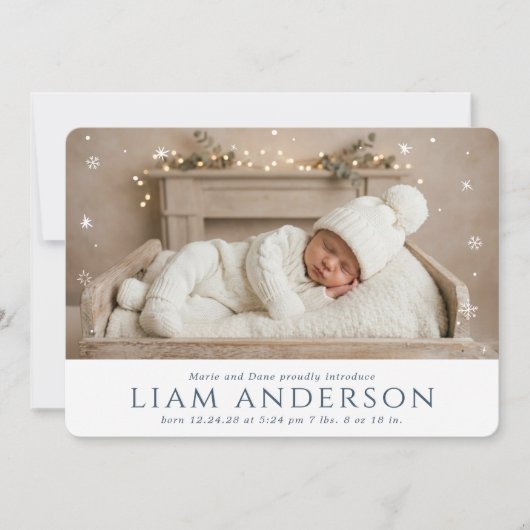 Winter Baby Aankondiging (Voorkant)