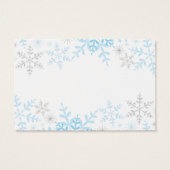 Winter Baby Boy Douche Raad hoeveel spel Visitekaartje (Achterkant)