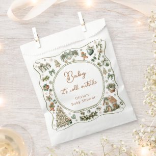 Winter Baby het is koud buiten Baby shower Bedankzakje