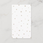 Winter Baby Het is koud, Snowflakes Baby shower Informatiekaartje (Achterkant)