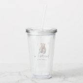 Winter Baby Shower Acrylic Tumbler Acryl Drinkbeker (Achterkant)