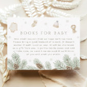 Winter Baby Shower Books for Baby Informatiekaartje
