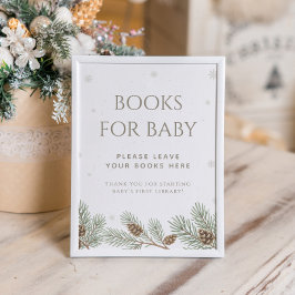Winter Baby Shower Books for Baby Poster