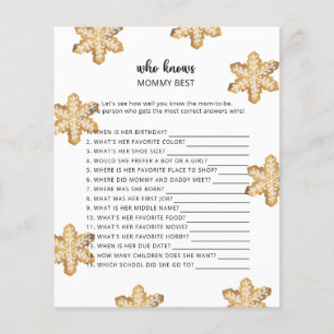 Winter baby shower, die mama het beste kent