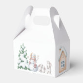 Winter Baby shower Favor Box Bedankdoosjes (Achterkant)