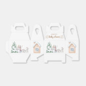 Winter Baby shower Favor Box Bedankdoosjes (Uitgevouwen)