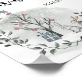 Winter baby shower Favors Poster (Hoek)