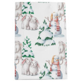 Winter Baby shower Gift Bag Medium Cadeauzakje (Voorkant)