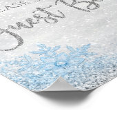 Winter Baby shower Guest Book Sign. Poster (Hoek)