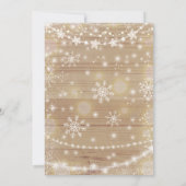 Winter Baby shower Invitation Genderneutraal Kaart (Achterkant)