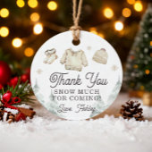 Winter Baby Shower It's Cold Outside Unisex Snow Bedankjes Labels