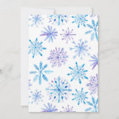 Winter Baby shower Uitnodiging (Achterkant)