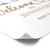 Winter baby shower welkomstposter poster (Hoek)