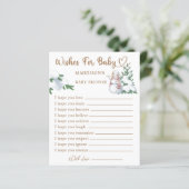 Winter Baby shower wenst Baby (Staand voorkant)