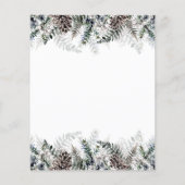 Winter Baby shower wenst Baby (Achterkant)