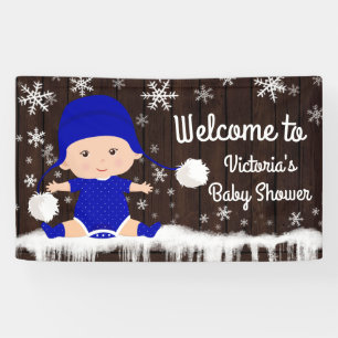 Winter Baby zijn koude buiten Baby shower banner
