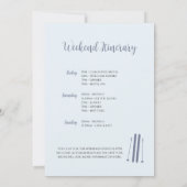 Winter Bachelorette Ski Weekend Route Kaart (Achterkant)