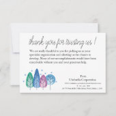 Winter Background Business Bedankkaart (Voorkant)