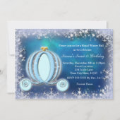 Winter Ball Cendrillon Carrier Royal Invitation (Devant)