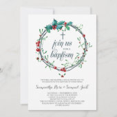 Winter Baptism Uitnodiging Sjabloon (Voorkant)