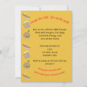 Winter Barbeque Invitation Kaart (Voorkant)
