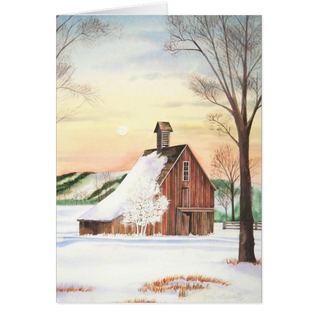 Winter Barn Blank (Voorkant)
