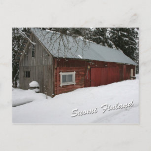Winter Barn Briefkaart