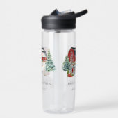 Winter Barn kerstbruiloft Favor Gift Waterfles (Links)