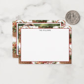 Winter Basket Photo Note Card Notitiekaartje (Voorkant / Achterkant in situ)