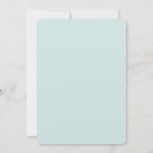 Winter Beach bruiloft Kaart (Achterkant)