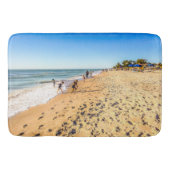 Winter Beach Scene Bath Mat (Voorkant)
