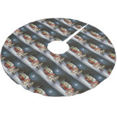 Winter Beagle Caravan Kerstavontuur Kerstboom Rok (Gekanteld)