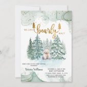 Winter Bearly Wait Baby shower Kaart (Voorkant)