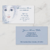 Winter Beauty Lady Design 2-Visitekaartjes Visitekaartje (Voorkant / Achterkant)