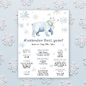 Winter Beer eerste verjaardag mijlpaal verjaardag Poster