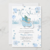 Winter Beer Gender onthullen Invite Kaart (Voorkant)