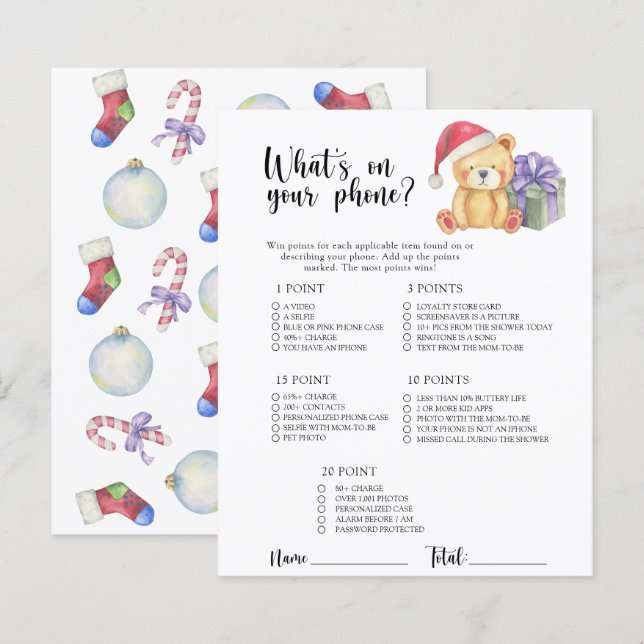 Winter Beer - Wat is er op uw telefoon spel (Voorkant / Achterkant)