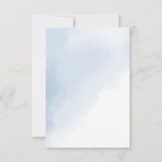 Winter Beer Waterverf Baby shower Dank u Bedankkaart (Achterkant)