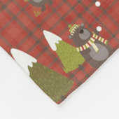 Winter Beer Witte Kerstmis Rood Buffalo Pset Fleece Deken (Hoek)