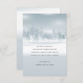 Winter Bereavement - Hartelijk dank Bedankkaart (Voorkant / Achterkant)