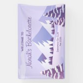 Winter Berg Bachelorette Weekend Custom Spandoek (Verticaal)