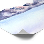 Winter Berg Gastboek Handtekening Poster (Hoek)