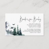 Winter Bergen Boeken voor Baby Kaart (Voorkant)