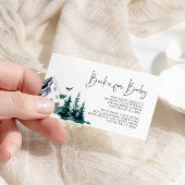 Winter Bergen Boeken voor Baby Kaart