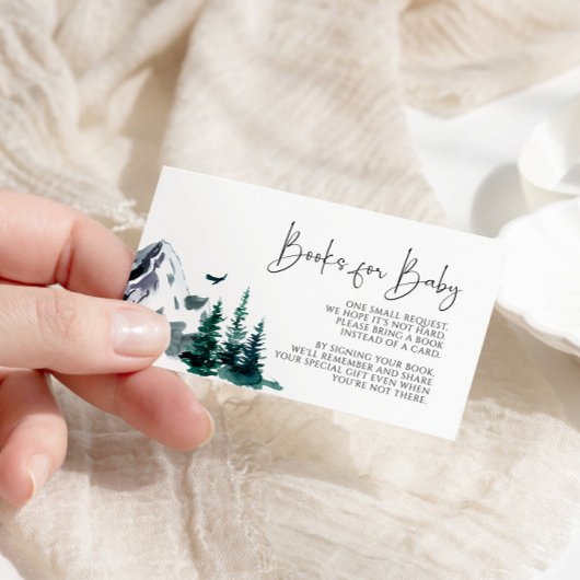 Winter Bergen Boeken voor Baby Kaart