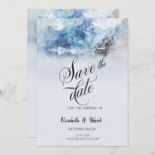 Winter Bergmeer Save The Date (Voorkant / Achterkant)