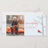 Winter Berk Foto Kaart (Voorkant)