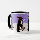 Winter Bernese Mountain Dog  Mok (Voorkant links)
