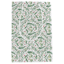 Winter Berries and branches Christmas Tissue Paper Medium Cadeauzakje